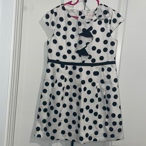 NWT Janie and Jack dress black and white polka dot dress